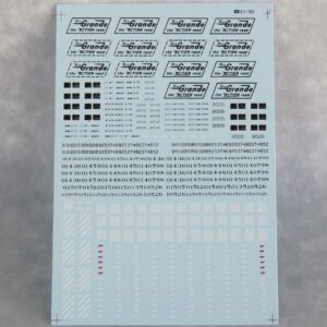 60-199 Rio Grande orange caboose decals