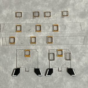 1409O Rio Grande orange caboose sealed window kit